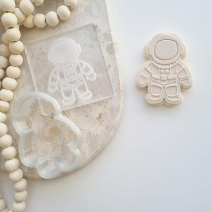 Astronaut Raised Cookie Stamp/Fondant Debosser & Cutter