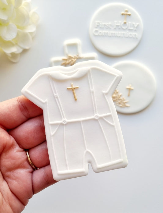 pattern cookie stamp cookie cutter baker bake baking cute beautiful design embosser debosser decorate fondant Perth Australia custom stampandimpress stamp & impress christening baptism cross floral flowers cross with leaves