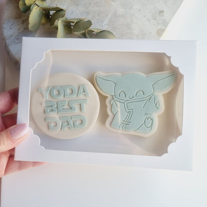 best dad in the galaxy dad you are my father darth vader star wars yoda yoda best dad fathers day daddy happy fathers day cookie cutter cookie stamp fondant debosser stampandimpress