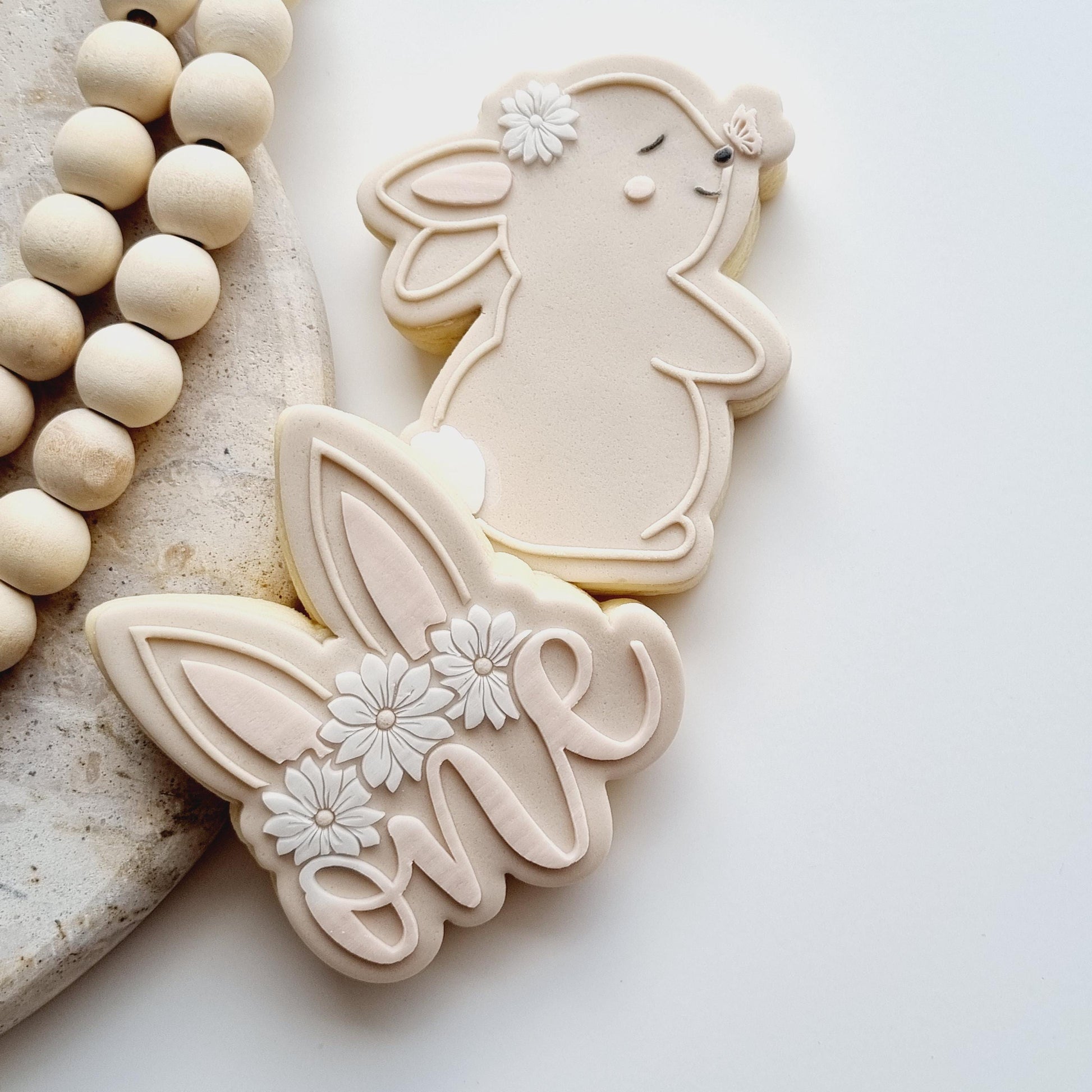 bunny rabbit somebunny is one animal butterfly cute bunny ears fluffy tail cookie stamp cookie cutter stampandimpress fondant debosser embosser bunny ears one birthday