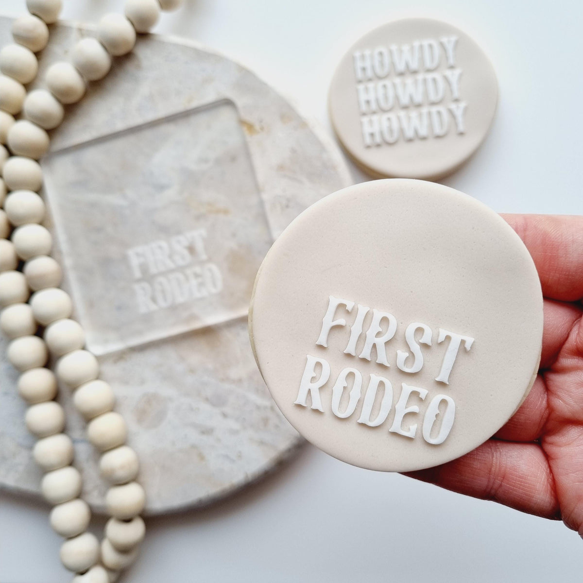 First Rodeo Flower First Rodeo Raised Cookie Stamp/Fondant Debosser – Stamp & Impress