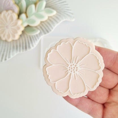 cookie stamp cookie cutter flower daisy sunflower realistic bouquet leaves leaf bunch of flowers stem mothers day birthday mum flowers stampandimpress stamp and impress