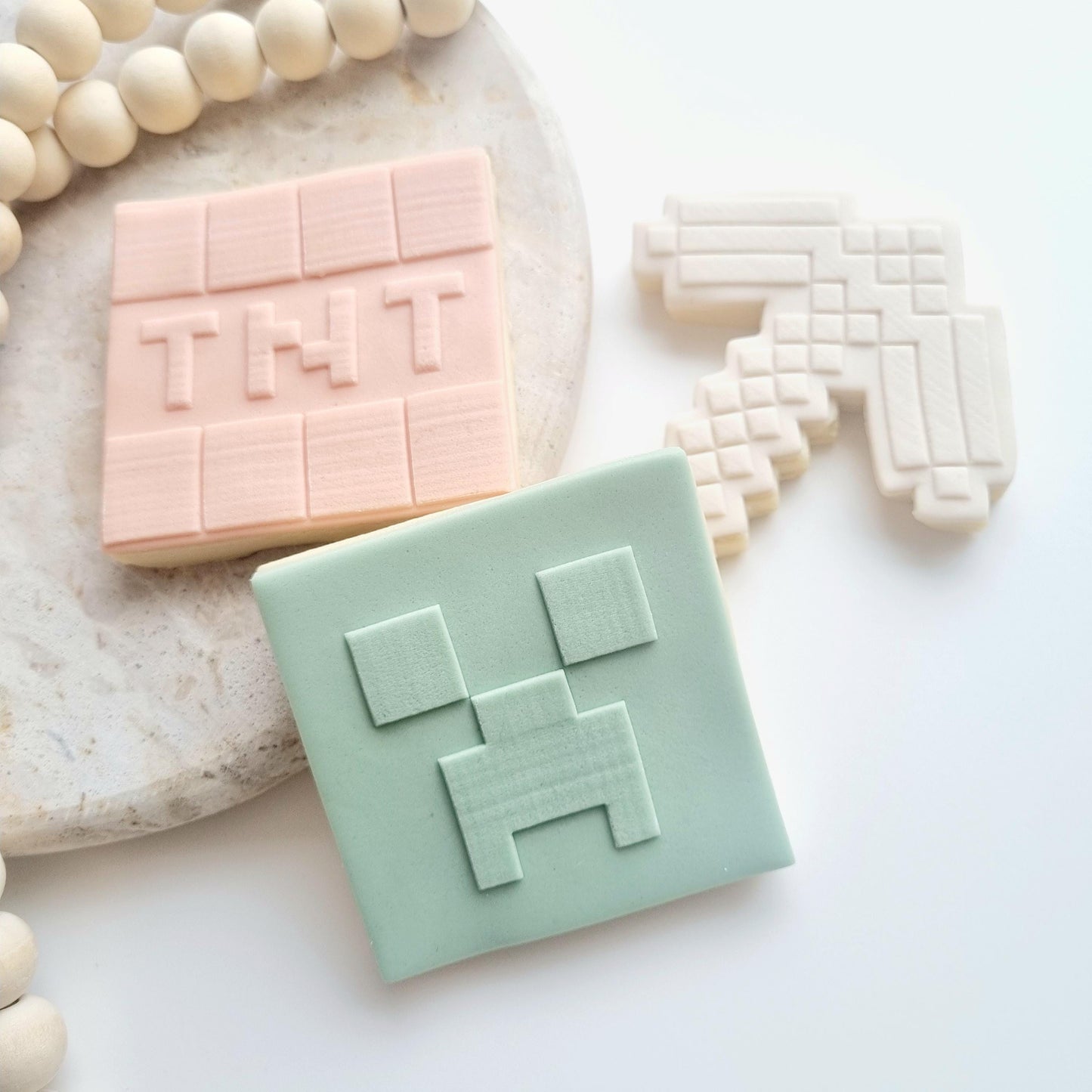 Minecraft TNT Raised Cookie Stamp/Fondant Debosser