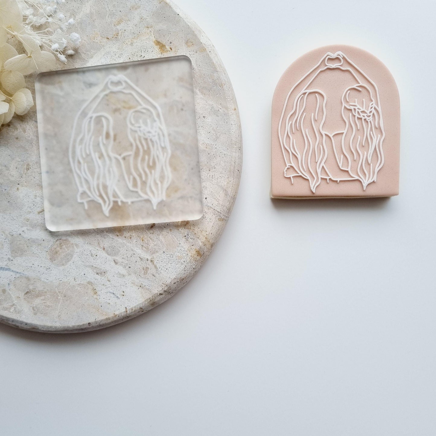 Ladies Raised Cookie Stamp/Fondant Debosser