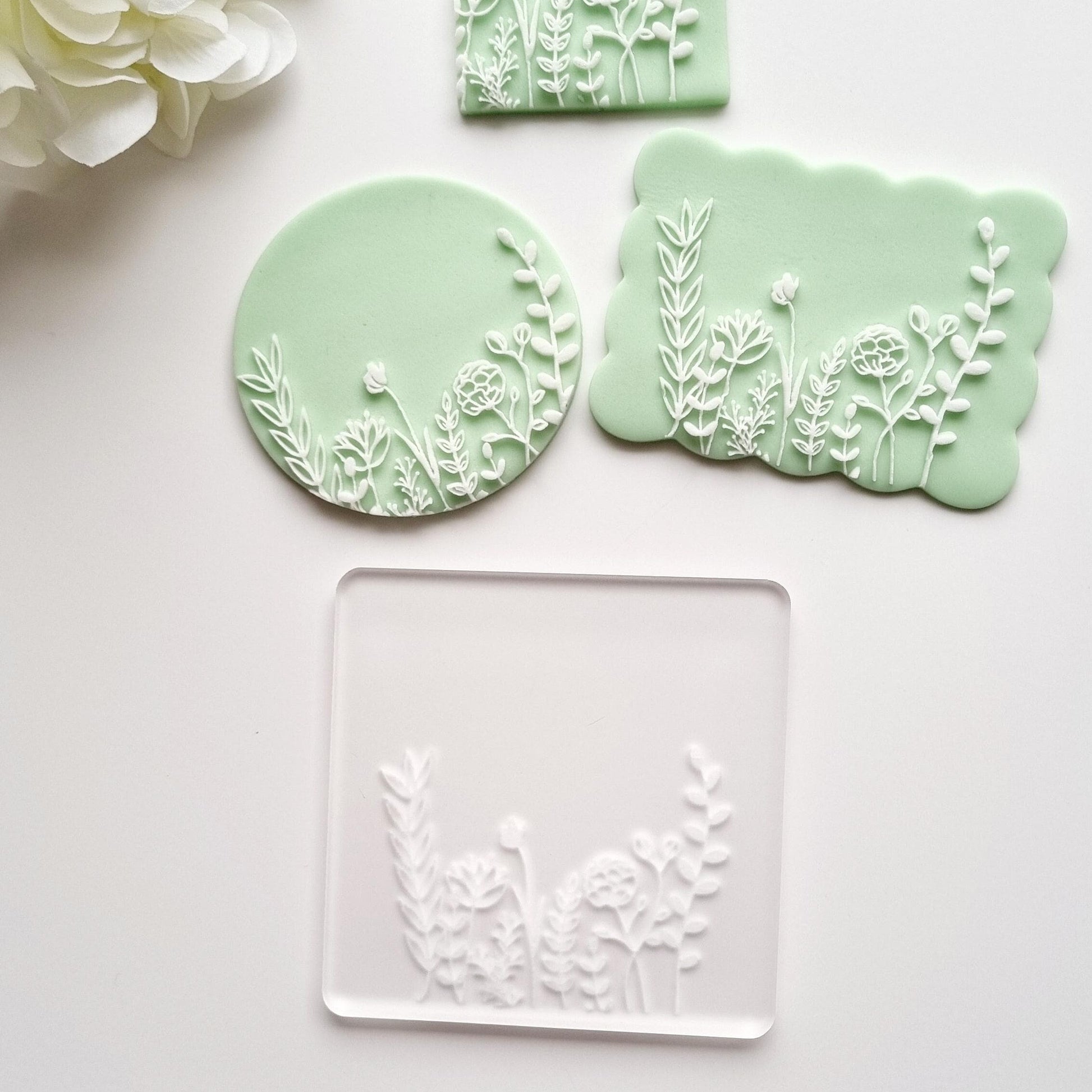 pattern cookie stamp cookie cutter baker bake baking cute beautiful design embosser debosser decorate fondant Perth Australia custom stampandimpress stamp & impress birthday baby shower mothers day flowers bunch vase cute thanks grow flower garden