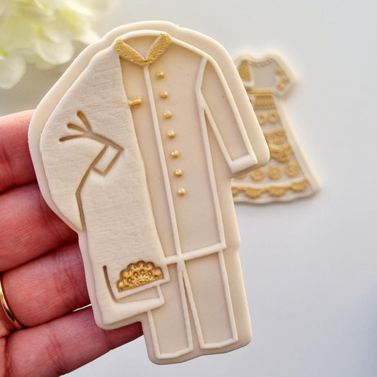 pattern cookie stamp cookie cutter baker bake baking cute beautiful design embosser debosser decorate fondant Perth Australia custom stampandimpress stamp & impress indian wedding bride groom traditional dress suit sari saree sherwani