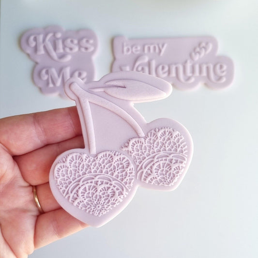 cookie stamp cutter acrylic sharp perth baking cute valentine valentines day heart hearts bear galentine balloons cherry lace lingerie bodysuit lips kiss me love me be my love bend me over tease me hug me mini candy hearts stampandimpress