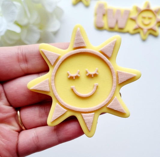 pattern cookie stamp cookie cutter baker bake baking cute beautiful design embosser debosser decorate fondant Perth Australia custom stampandimpress stamp & impress baby shower birthday sun sunshine happy first trip around the sun one