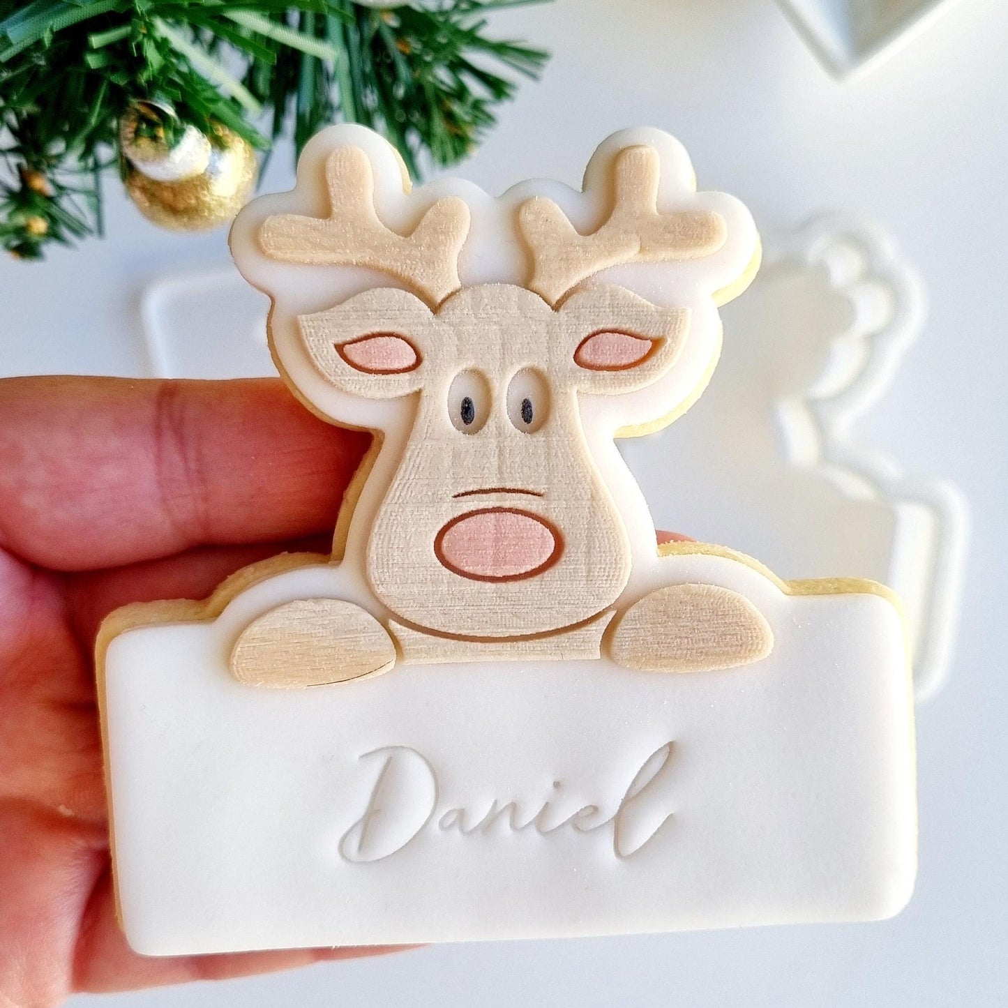 pattern cookie stamp cookie cutter fondant Perth Australia custom stampandimpress stamp & impress bauble tree candy cane santa sack merry christmas stocking wreath gingerbread man reindeer fireplace snowflake present holly star snowman