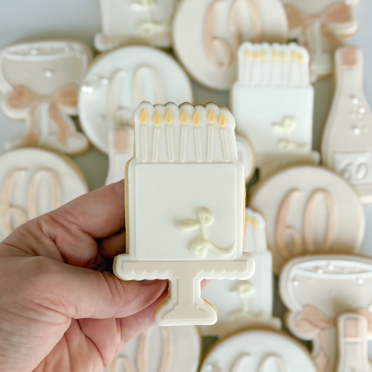 cake with candles happy birthday cookie stamp cookie cutter stampandimpress