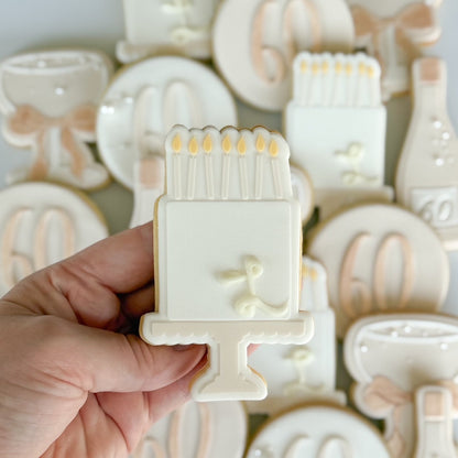 cake with candles happy birthday cookie stamp cookie cutter stampandimpress