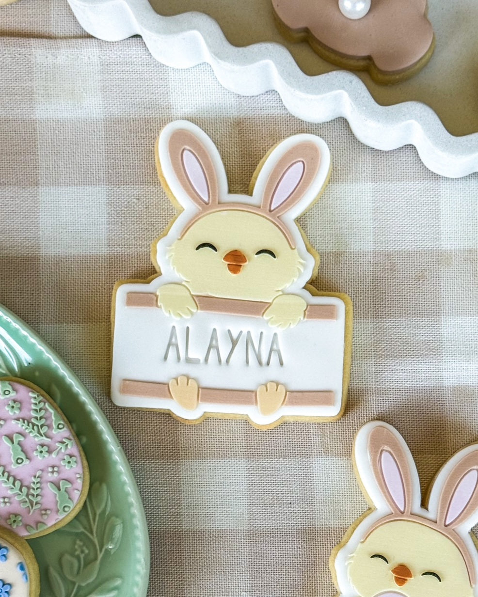 happy easter easter bunny easter chick chicken easter egg bunny plaque chick plaque bunny with carrot balloon egg hunt sign bunny trail hop this way bunny ears with bow easter wishes & bunny kisses carrot with bow chick with bunny ears easter egg cookie stamp cookie cutter stampandimpress cute bunny butt with bow daisy flower bow pattern