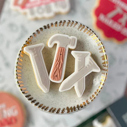 Nails Raised Cookie Stamp/Fondant Debossers & Cutters