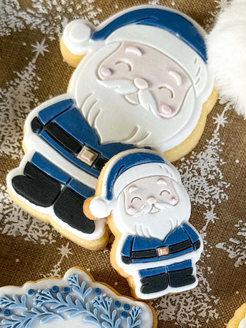 fondant cookies cookie cutter cookie stamp christmas stampandimpress christmas tree santa claus mini mrs claus