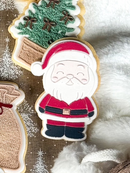 fondant cookies cookie cutter cookie stamp christmas stampandimpress christmas tree mrs claus santa claus