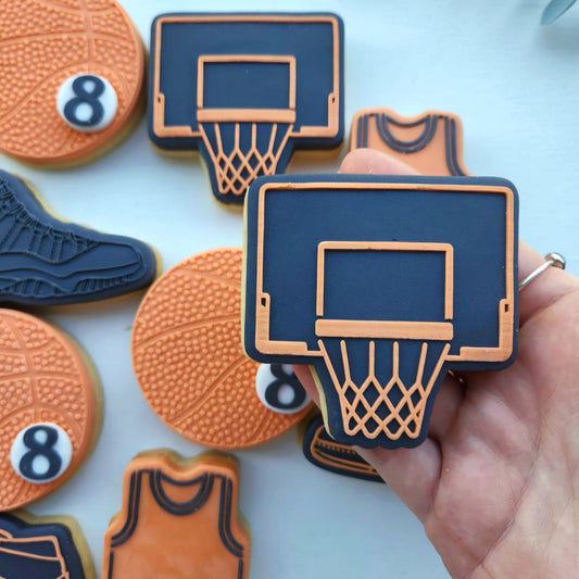 Basketball Ring Raised Cookie Stamp/Fondant Debosser & Cutter