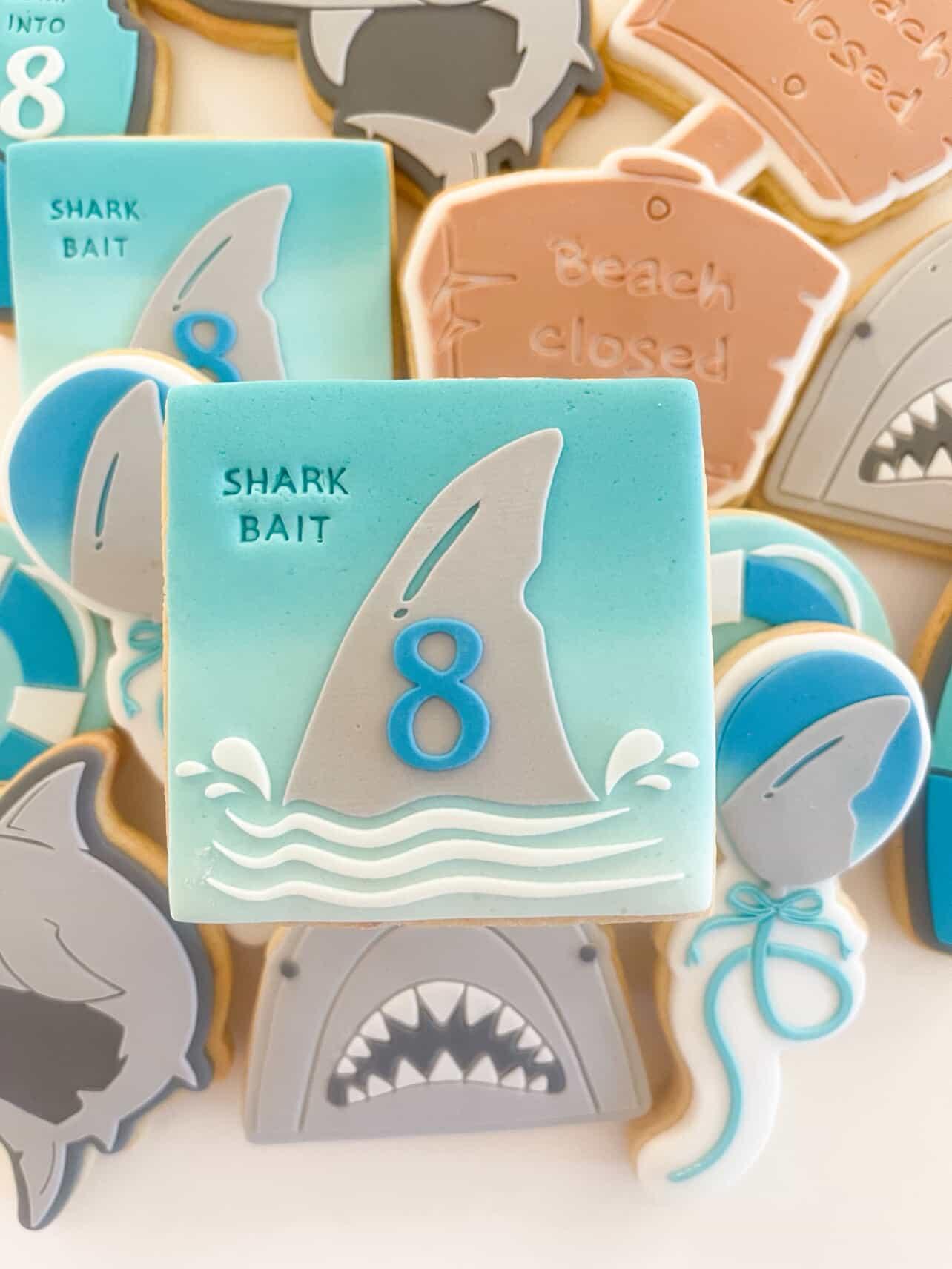 Shark Fin Raised Cookie Stamp/Fondant Debosser