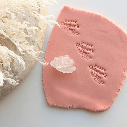cookie stamp imprint impression happy mothers day cookie cutter fondant stampandimpress mini