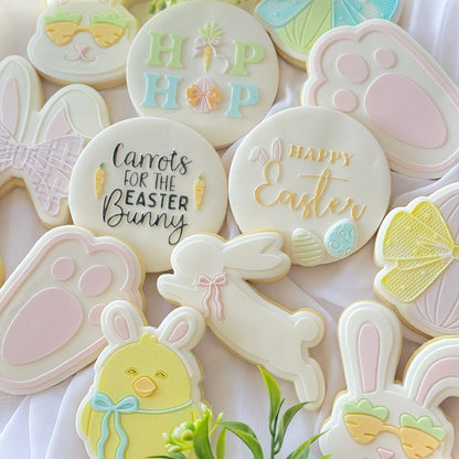 Bunny Foot Raised Cookie Stamp/Fondant Debosser & Cutter
