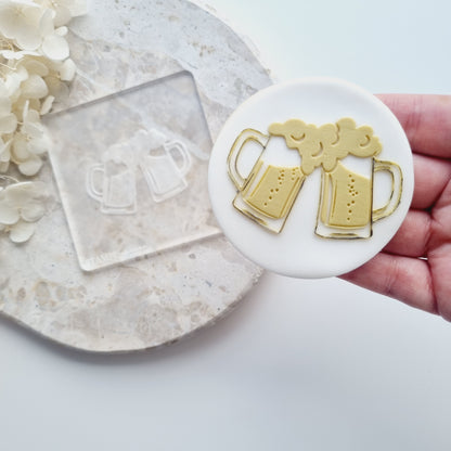 beer beers mug bottle cookie stamp cookie cutter stampandimpress 