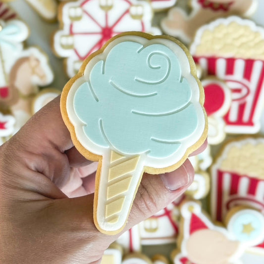 popcorn circus tent elephant seal with ball carnival fairy floss merry go round ferris wheel cotton candy step right up admit one ticket cookie stamp cookie cutter stampandimpress