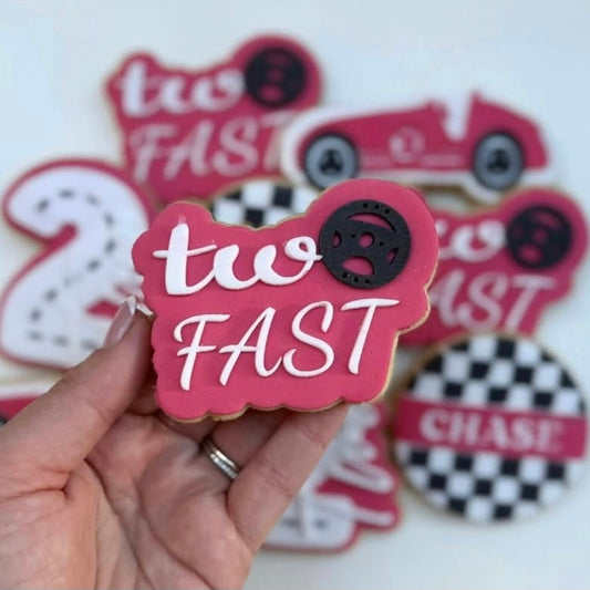 Two Fast Raised Cookie Stamp/Fondant Debosser & Cutter
