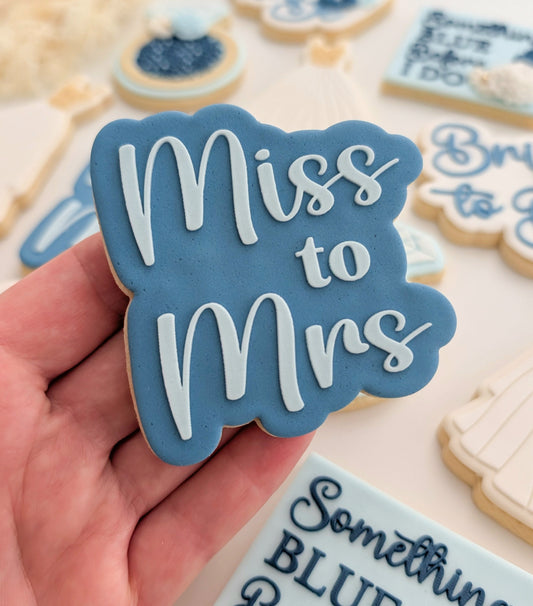 miss to mrs cookie stamp cookie cutter stampandimpress bride to be wedding hens