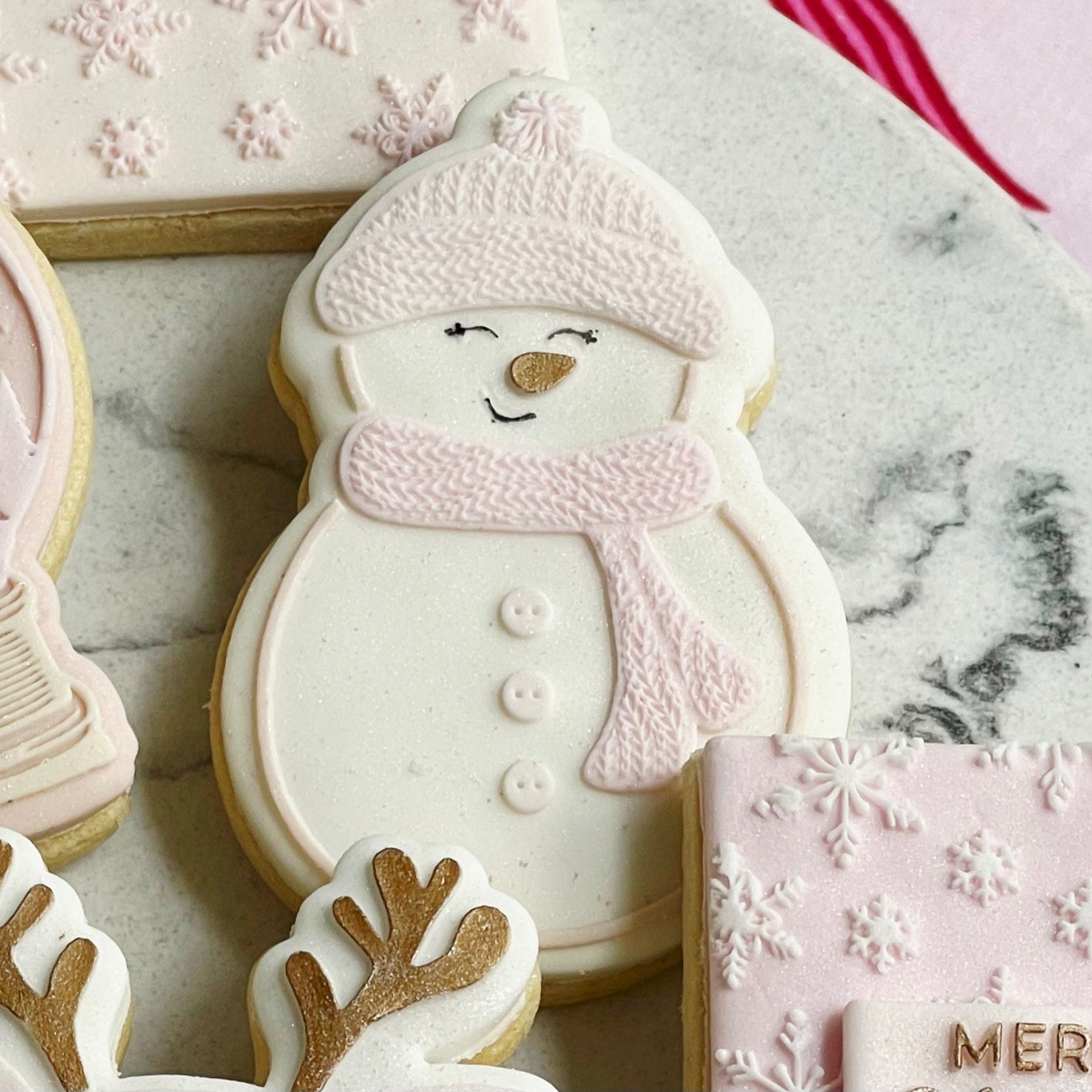 snowman christmas cookie stamp cookie cutter stampandimpress let it snow