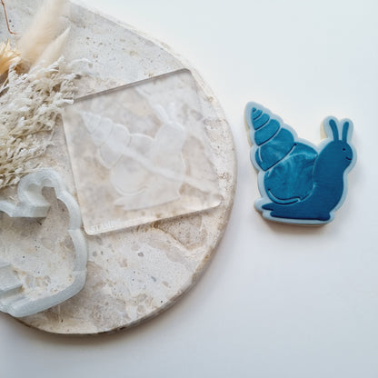 Snail Raised Cookie Stamp/Fondant Debosser & Cutter