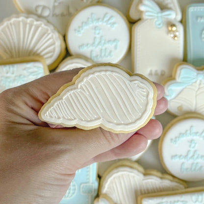 seashells & wedding bells clam shell conch shell passport bag tag travel holiday starfish cookie stamps cookie cutters stampandimpress