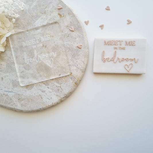 Meet me in the Bedroom Raised Cookie Stamp/Fondant Debosser