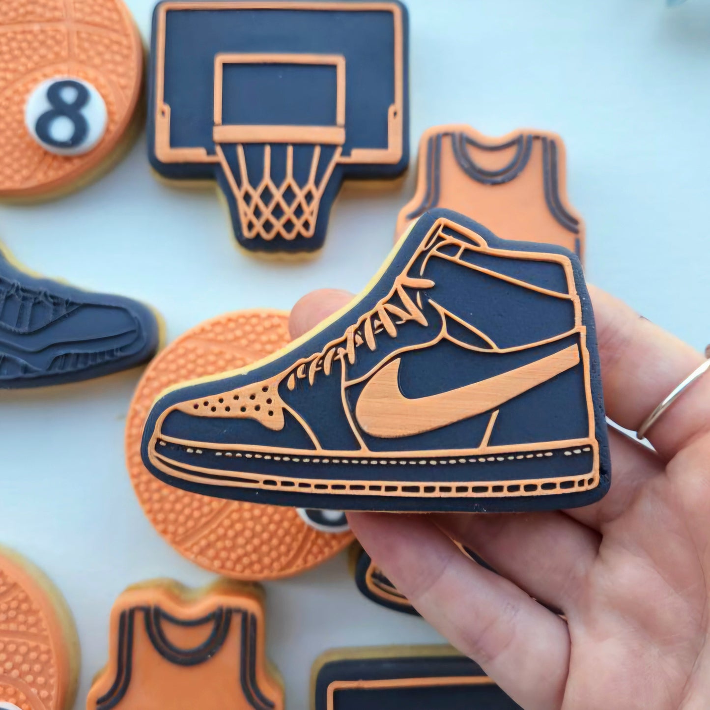 Sneaker Raised Cookie Stamp/Fondant Debosser & Cutter