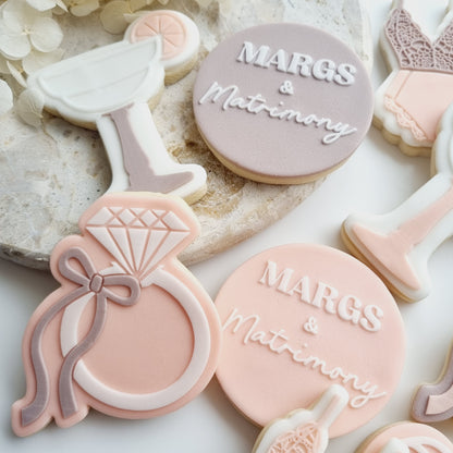 Margs & Matrimony Raised Cookie Stamp/Fondant Debosser