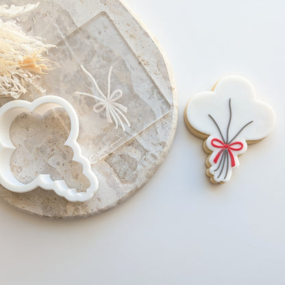 blank balloon strings custom mini cookie stamp cookie cutter stampandimpress balloons birthday fondant