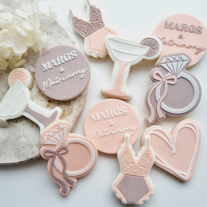 Margs & Matrimony Raised Cookie Stamp/Fondant Debosser