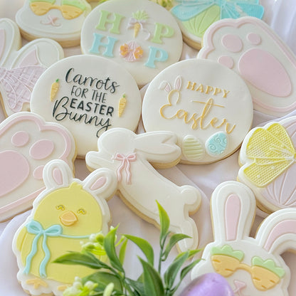 Chick Wearing Bunny Ears Raised Cookie Stamp/Fondant Debosser & Cutter