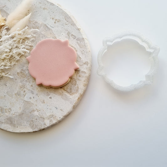Cookie Cutter Shape - Fancy Circle Plaque