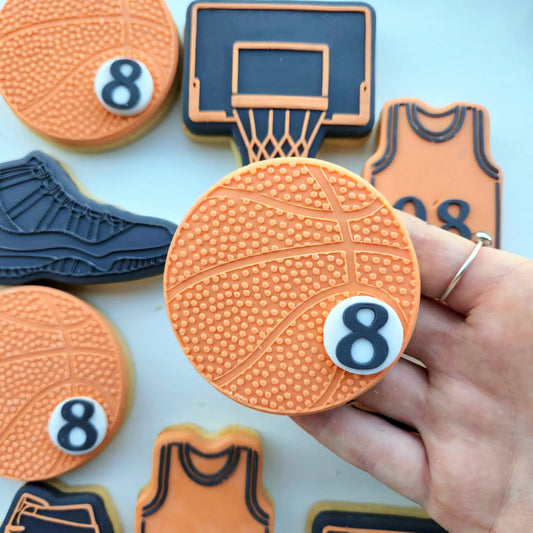 Basketball Raised Cookie Stamp/Fondant Debosser