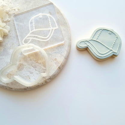 Baseball Hat Raised Cookie Stamp/Fondant Debosser & Cutter