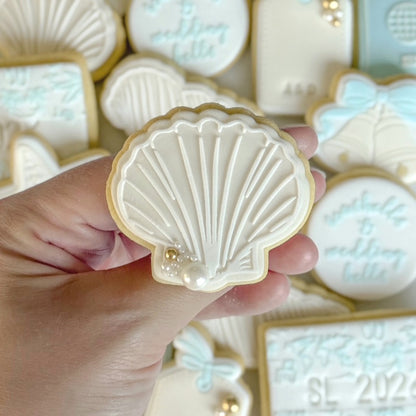 seashells & wedding bells clam shell conch shell passport bag tag travel holiday starfish cookie stamps cookie cutters stampandimpress