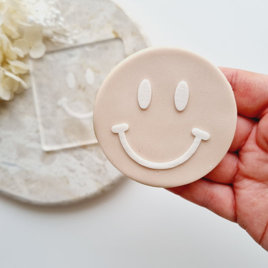 Smiley Face Raised Cookie Stamp/Fondant Debosser