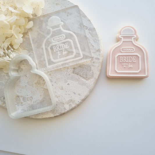 Tequila Bride to Be Raised Cookie Stamp/Fondant Debosser & Cutter