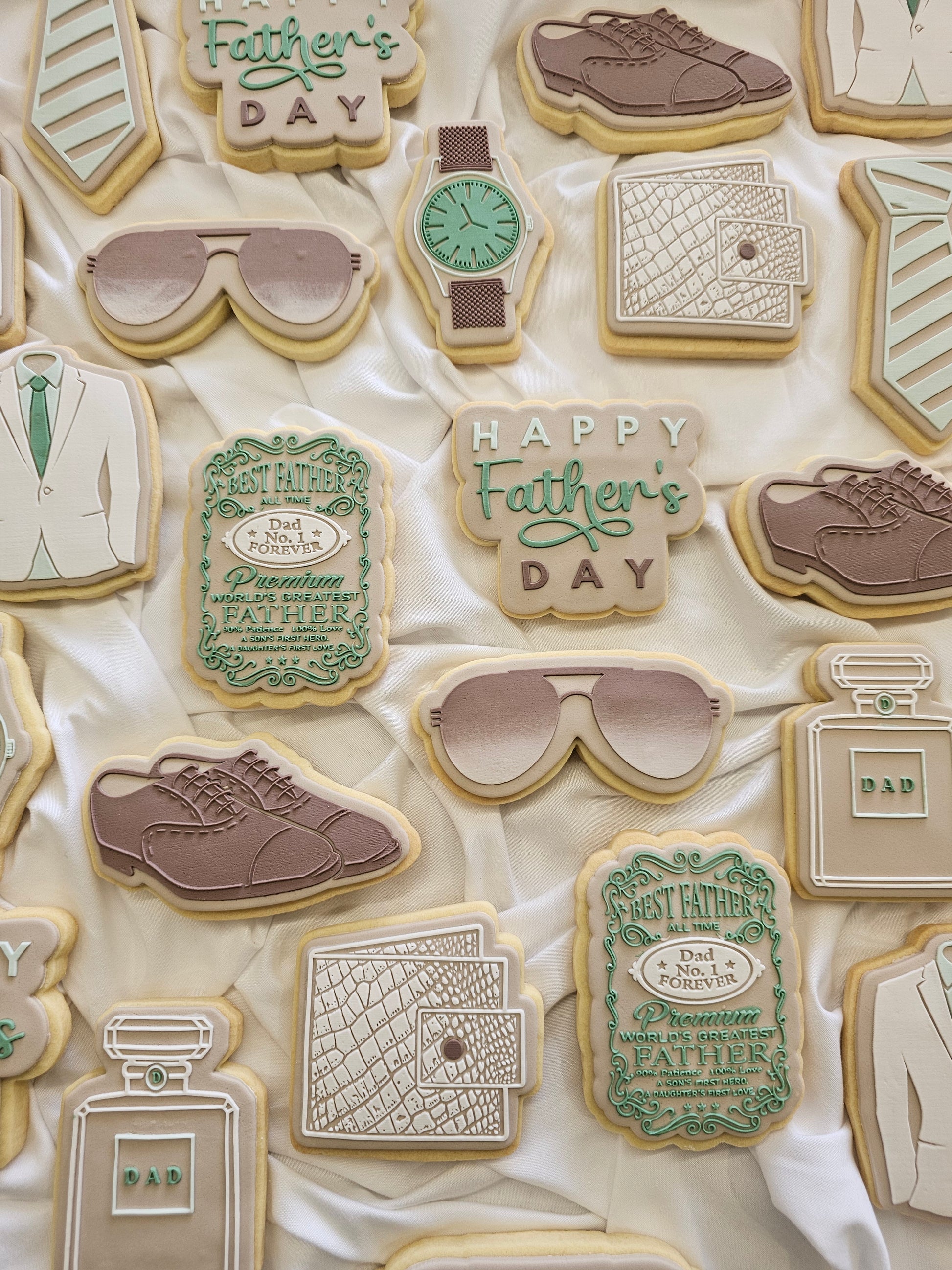sunglasses glases happy fathers day dad wallet shoes jacket classy suave boujee cookie stamp cookie cutter stampandimpress father's day cookie stamps