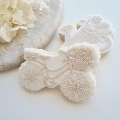 Floral Watering Can Cookie Stamp/Fondant Debosser & Cutter