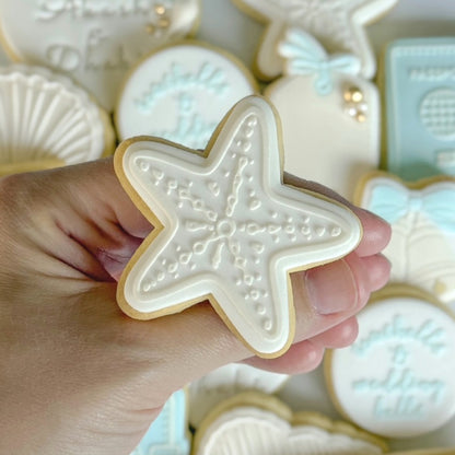 seashells & wedding bells clam shell conch shell passport bag tag travel holiday starfish cookie stamps cookie cutters stampandimpress
