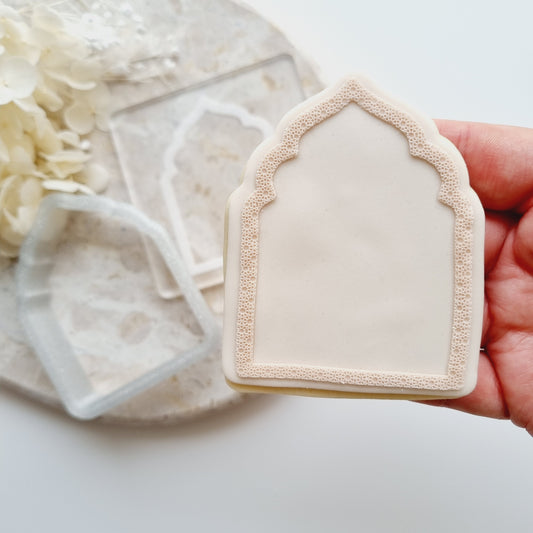 Islamic Arch with Pattern Raised Cookie Stamp/Fondant Debosser & Cutter