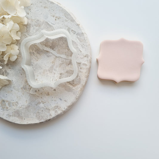 Cookie Cutter Shape - Fancy Square Plaque