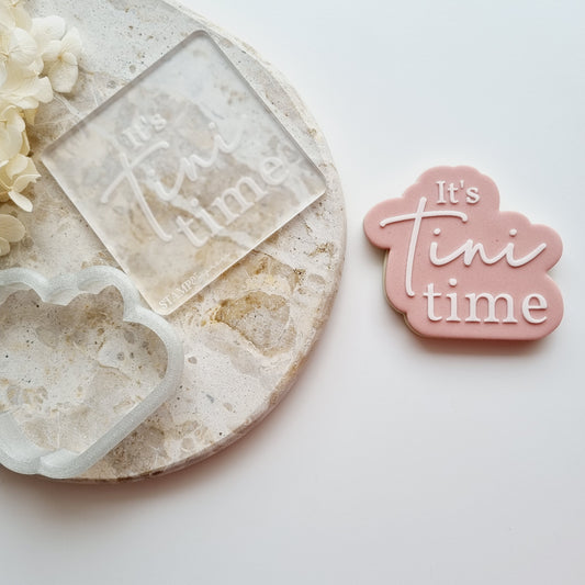 It's Tini Time Raised Cookie Stamp/Fondant Debosser & Cutter