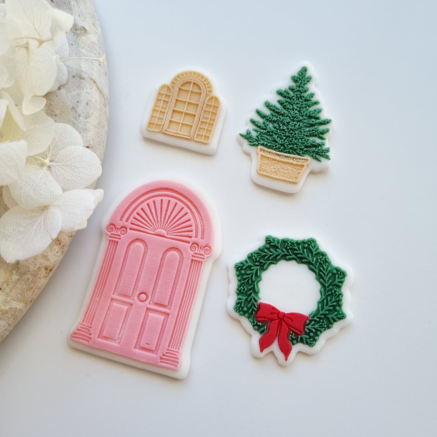 Gingerbread House Mini Set Raised Cookie Stamp/Fondant Debosser & Cutters