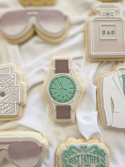 sunglasses glases happy fathers day dad wallet shoes watch jacket classy suave boujee cookie stamp cookie cutter stampandimpress